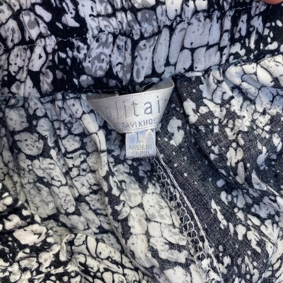 Solitaire Womens elastic Waist Wide Legs Pants Size Large 100% Rayon - Picture 13 of 14